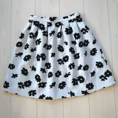 LODISPOTTO ベロア花柄スカート ブルー S ロディスポット