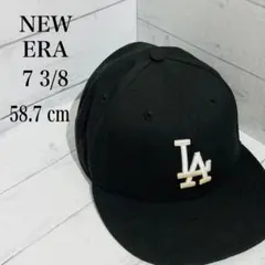 ニューエラ LA ドジャース 59FIFTY キャップ 約58.7cm 黒
