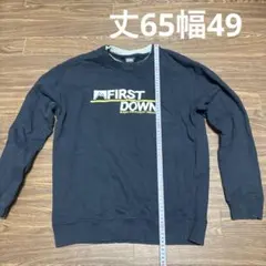 FIRST DOWN トレーナー Lサイズ ネイビー