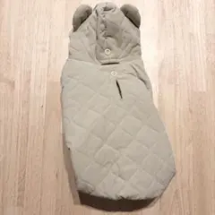 撥水くま耳キルティングジャンプスーツ ベージュ Mサイズ moncheri