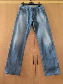 ユニクロ ストレートデニム ブルー