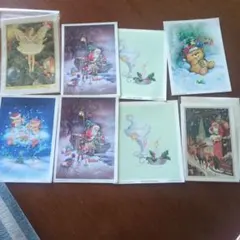 クリスマスグリーティングカード 8枚セット