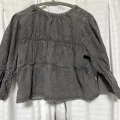 INGNI フロントリボン グレー トップス