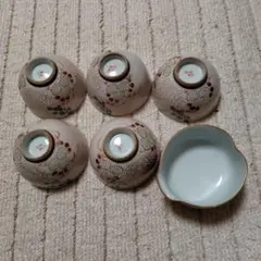 花柄湯飲み5個セット