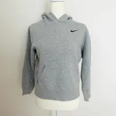 Nike ナイキ グレー パーカー ロゴ入り プルオーバー M