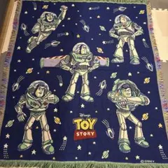 希少 Disney Pixar トイストーリー タペストリー ラグ ブランケット