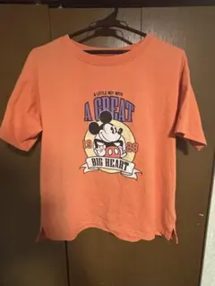 Disney ミッキーマウス Tシャツ オレンジ