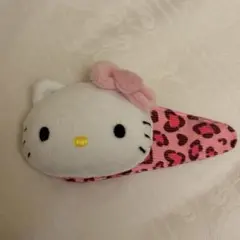サンリオ ハローキティ ヒョウ柄 どでかパッチン ヘアピン 新品未使用