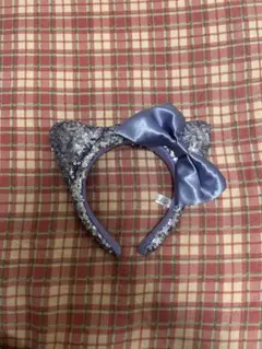 USJ キティ　カチューシャ　紫　スパンコール