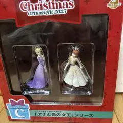 2025 ディズニー クリスマスオーナメント HAPPYくじ　エルサ　アナ