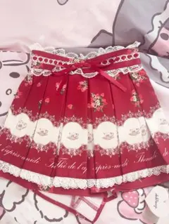 Ank Rouge AFTERNOON TEA PRINT スカパン レッドのサムネイル