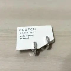 クラッチイヤリング　ニッケルフリー　シルバー　CLUTCH EARRING