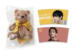 韓国限定BTS V テテ テヒョン コンポーズコーヒー ベア キーリングセット
