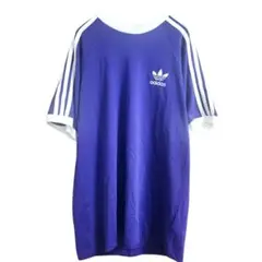 adidas リンガーネック　Tシャツ 半袖　M　トレフォイル