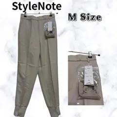 【新品タグ付】StyleNote 裾スリット ジョガーパンツ ベージュ Mのサムネイル