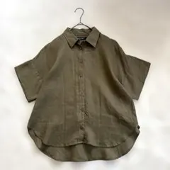 LAUREN RALPH LAUREN リネンシャツ M オリーブ系のサムネイル