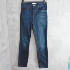 【H&M】シンプルスキニーデニムパンツ　XSサイズ　総丈88　W62