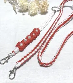 パラコード スマホショルダーストラップ　青 シンプルデザイン　ハンドメイド