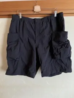 ユニクロU パラシュート カーゴショーツ 黒 XXL