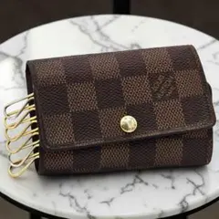 ルイヴィトン ミュルティクレ6 キーケース ダミエ エベヌ 6連 キーホルダー
