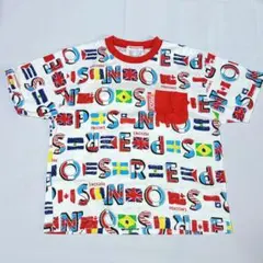 PERSON'S KID 国旗デザイン Tシャツ 130
