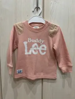 Buddy Lee ワッフル 長袖Tシャツ ピンク