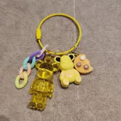 じゃらじゃらキーホルダー　推し活　黄色