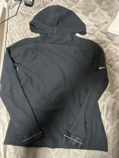 ナイキ　パーカー　ブラック　Ｌ　ワッフル　美品　アンダーアーマー