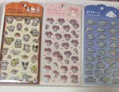 新品未開封♡正規品♡【サンリオ×ダイソーDAISO】ぷくっとシール3点セット