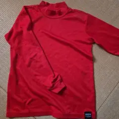 ZETT レッド ハイネック アンダーシャツ 140