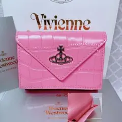 新作✨️【内柄も素敵☆最新】Vivienne Westwood 三折財布 ピンク