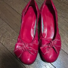 neue diffusion エナメル リボン パンプス ピンクのサムネイル