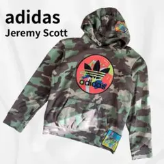 adidas Jeremy Scott 迷彩 カモフラ パーカーコラボ L