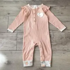 海外子供服 ATTITUDE BABY ハートポケット付き リブロンパース