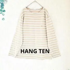 【ハンテン】HANG TEN　トップス　ロンT ボーダー　ロゴ　Lのサムネイル