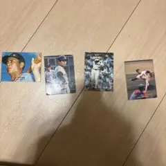 1970年代 カルビー プロ野球カード 王貞治 長嶋茂雄 ほか 4枚セット