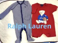 <美品>Ralph Lauren Baby ロンパース 2枚セット　サイズ70