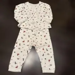 agabang 恐竜柄 長袖 パジャマ 12M 80