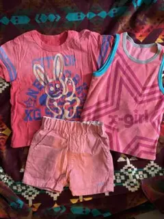 x-girl 女の子トップス&パンツセット ピンク 美品