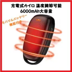 【大特価】充電式カイロ 温度調節可能 小型 電熱カイロ 大容量モバイルバッテリー