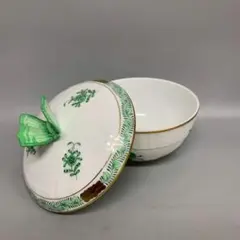 真珠☆ミキモトインターナショナル☆テディベア陶製小物入れジュエリー