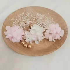 卒業式　髪飾り　お花髪飾り　ヘッドパーツ　ヘッドドレス　さくらピンク　袴ヘア