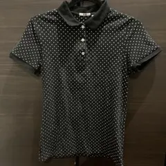 ユニクロ　水玉模様 半袖ポロシャツ Lサイズ