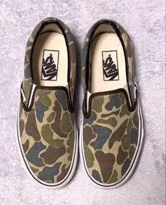 VANS迷彩柄 スリッポン 23cm