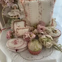 ④イマン 陶器デコラプレート ローズバスケット ダイアナローズ マニー