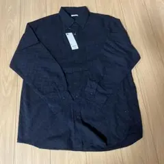 【未使用タグ付き】GU レースオーバーサイズシャツ（長袖） Mサイズ 綿100%