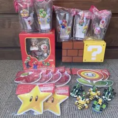 スーパーマリオフィギュア　マリオコップ　プルバックカー他21点　全て非売品