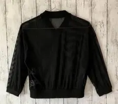 AULA AILA ブラック ジップアップジャケット