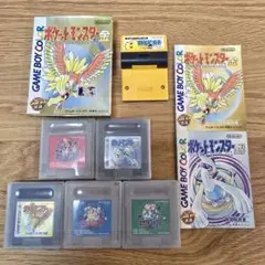 【起動動作確認済み】ポケモン ゲームボーイ6本 赤 青 緑 金 銀 ピンボール