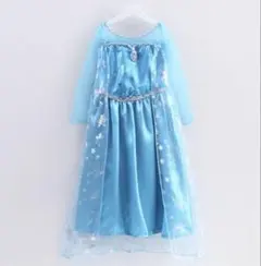 女の子水色ドレス　フォーマル　クリスマス　エルサ110cm
